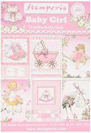Stamperia Baby Girl Scrapbooking-kaarten